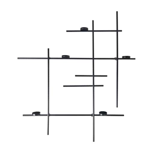Świecznik wiszący PORTO 74 cm Czarny