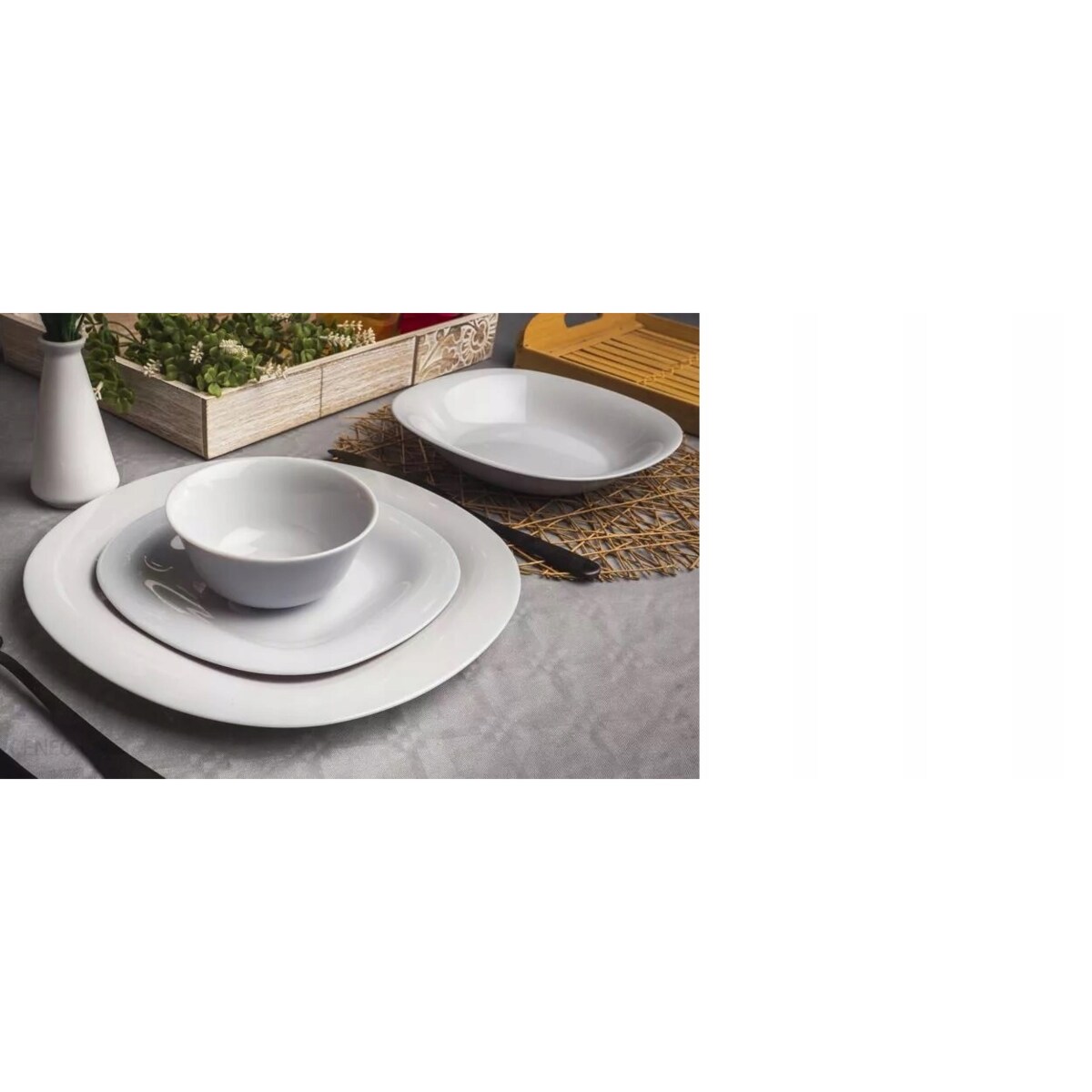 TALERZE GŁĘBOKIE NA ZUPĘ obiad danie 22cm 6szt komplet szare LUMINARC