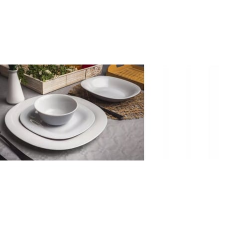TALERZE GŁĘBOKIE NA ZUPĘ obiad danie 22cm 6szt komplet szare LUMINARC