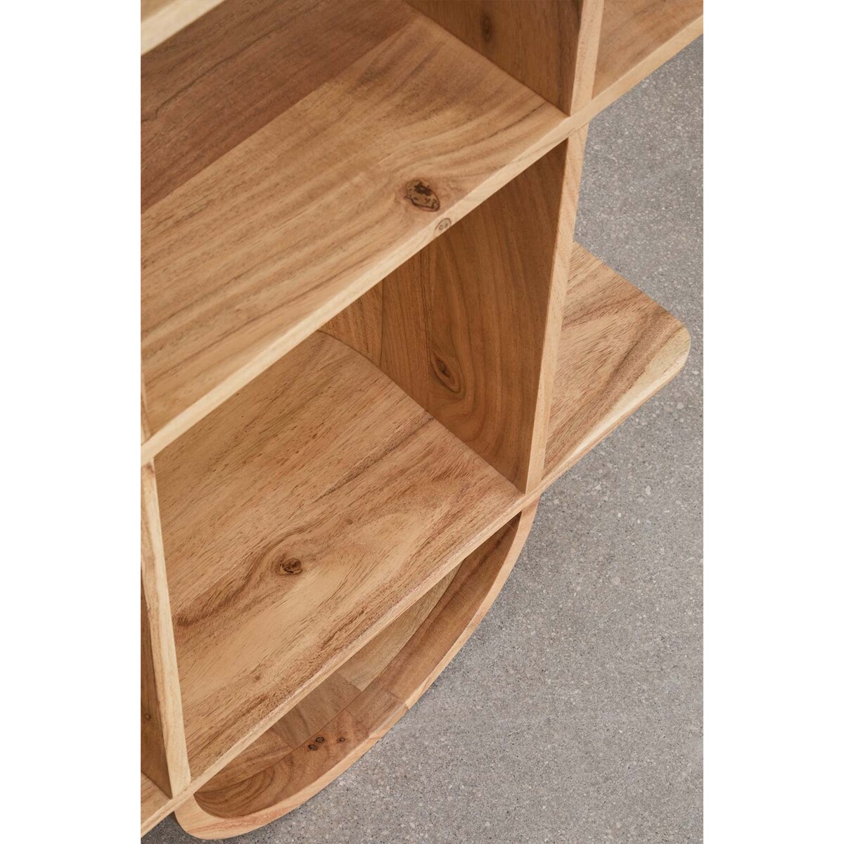 Regał z drewna akacjowego Flim 180 cm