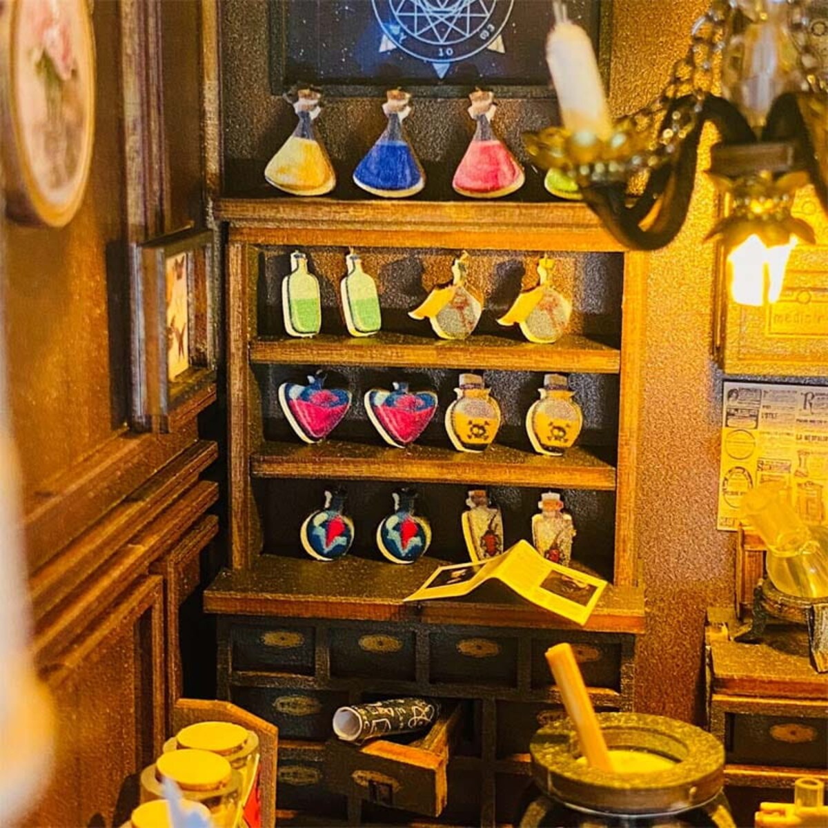 Miniaturowy domek Book Nook - Szkoła magii