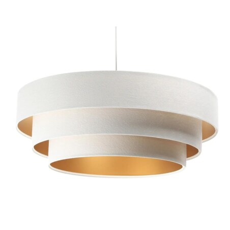 Lampa wisząca TRIO biała/złota