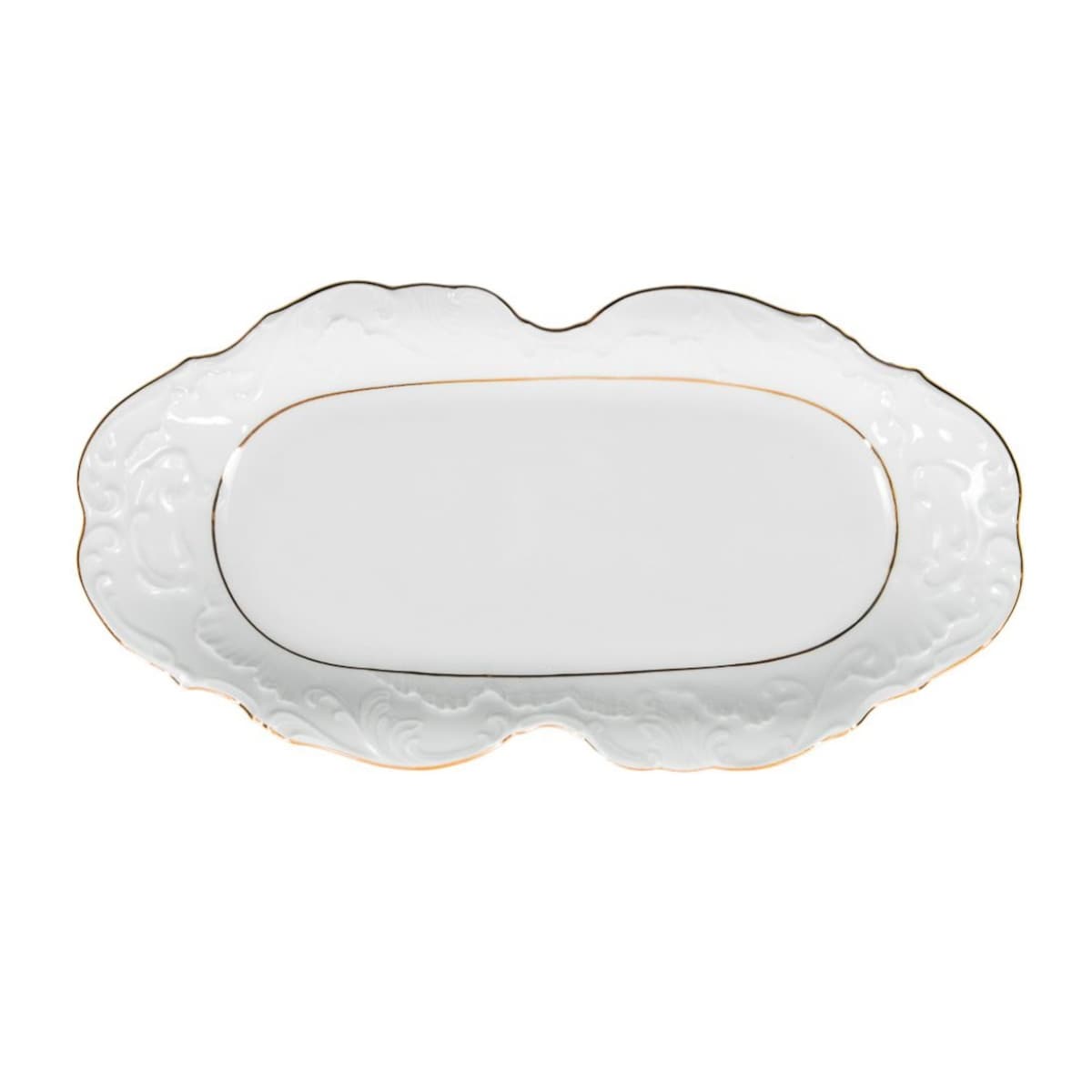 Taca 36 cm Rococo Złota Linia 3604