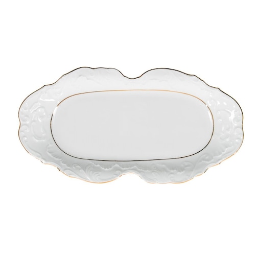 Taca 36 cm Rococo Złota Linia 3604