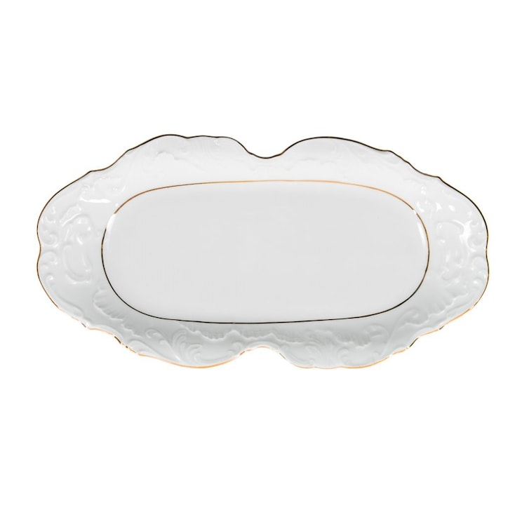 Taca 36 cm Rococo Złota Linia 3604