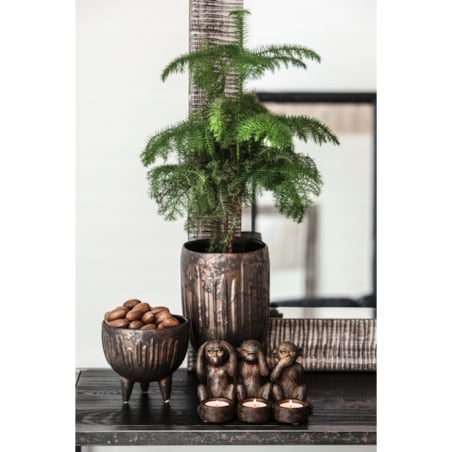 DONICA IRMA brązowa ceramiczna śr. 15cm