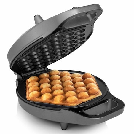 Princess Gofrownica do gofrów bąbelkowych, 700 W, czarna