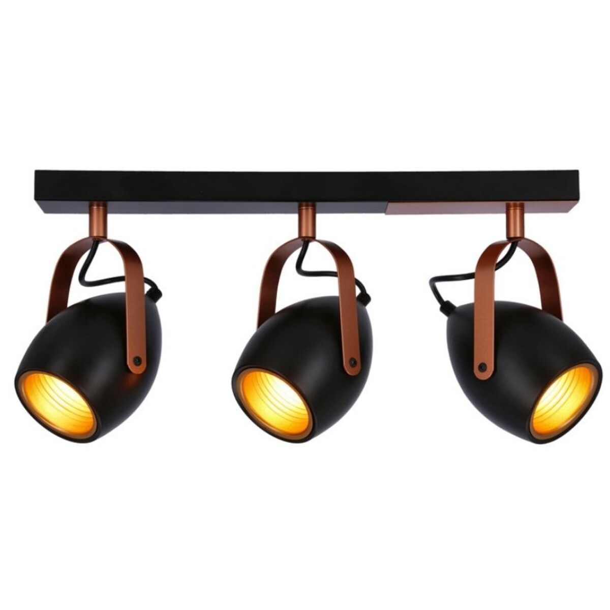 Potrójna lampa sufitowa Anica 93-82589 Candellux regulowana czarna