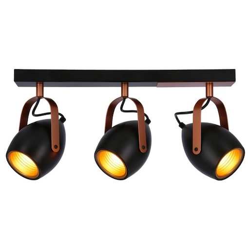 Potrójna lampa sufitowa Anica 93-82589 Candellux regulowana czarna