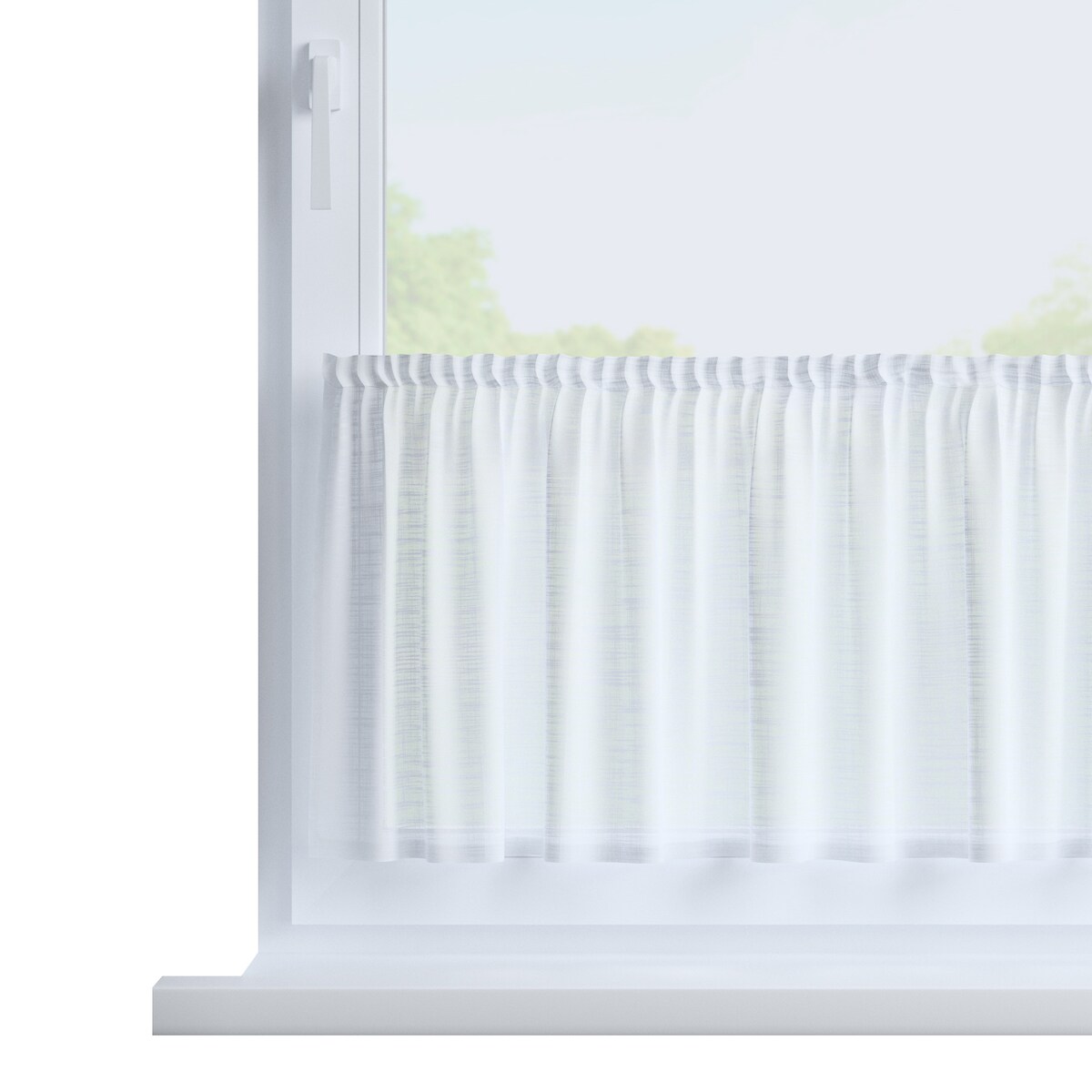 Zazdrostka prosta na metry 260x0 prześwitujący biały