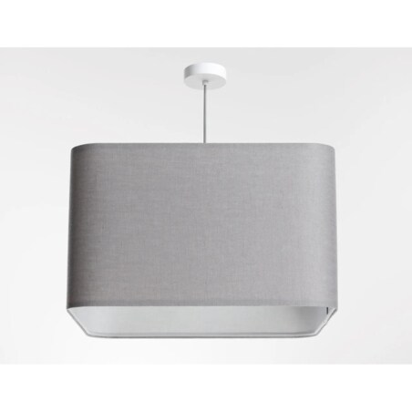 Lampa wisząca KWADRO LEN 009-40w30 szara