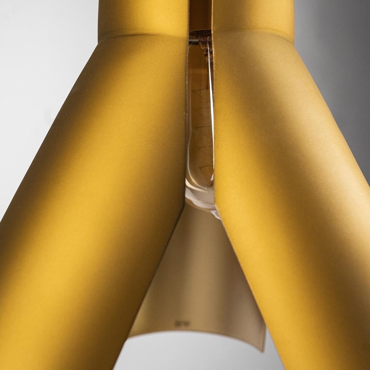 Złota Lampa wisząca Origami Design No.1