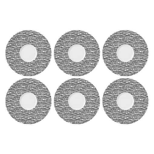 SELTMANN LIFE FASHION GLAMOROUS BLACK Zestaw 6 spodków 16.5 cm