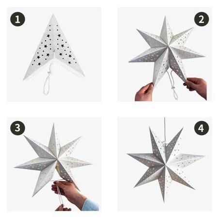 DUŻA GWIAZDA PAPIEROWA ŚWIĄTECZNA AŻUROWA welurowa bordowa 45 cm WITRAŻ 3D WG19