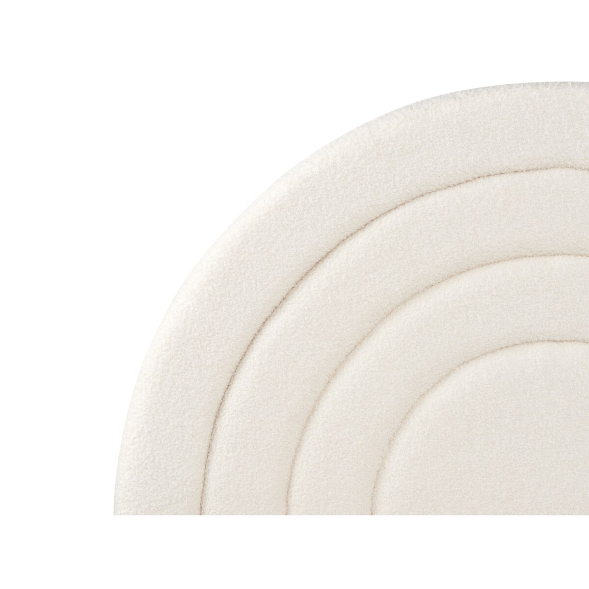 Łóżko z pojemnikiem Boucle ANET 90 x 200 cm Złamana biel