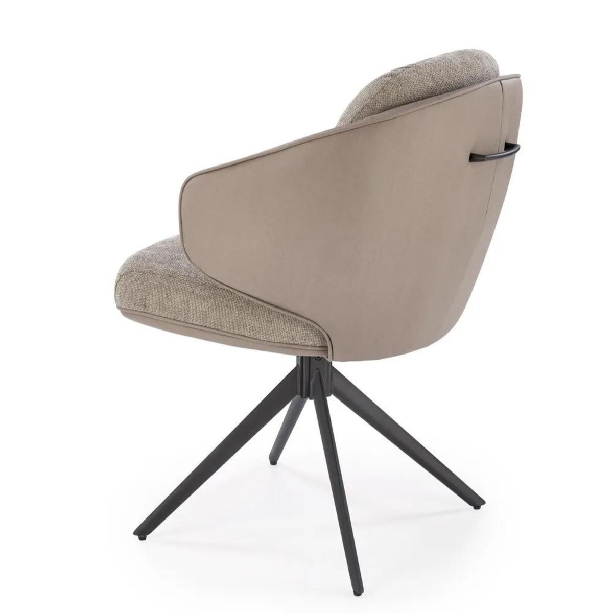 Krzesło tapicerowane K554 szare obracane