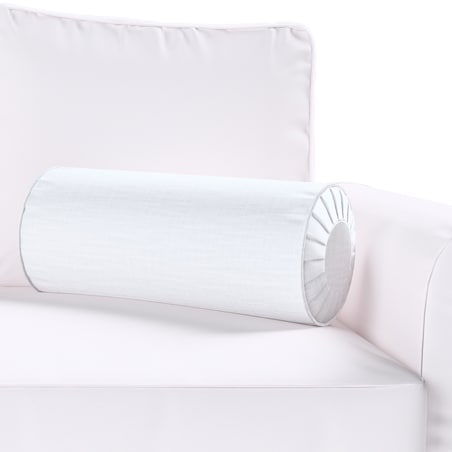 Poduszka wałek z zakładkami, biały, Ø20 x 50 cm, Harmony