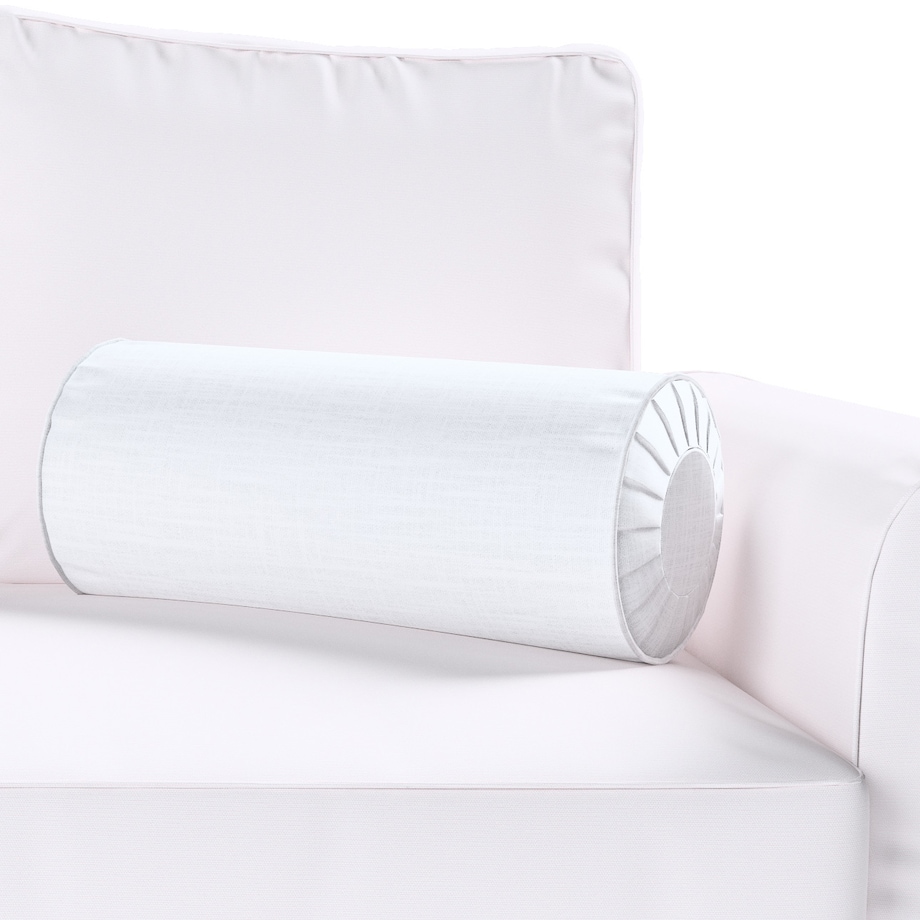 Poduszka wałek z zakładkami, biały, Ø20 x 50 cm, Harmony