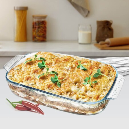 Brytfanna szklana żaroodporna do pieczenia naczynie duże 5.0L MAESTRO