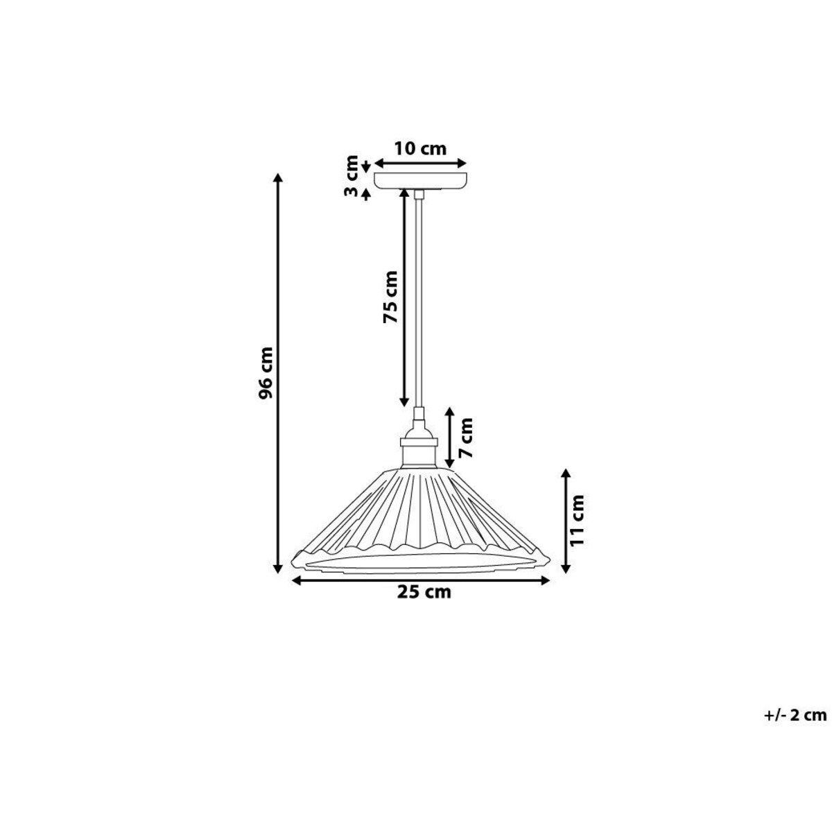 Lampa wisząca szklana COLORADO