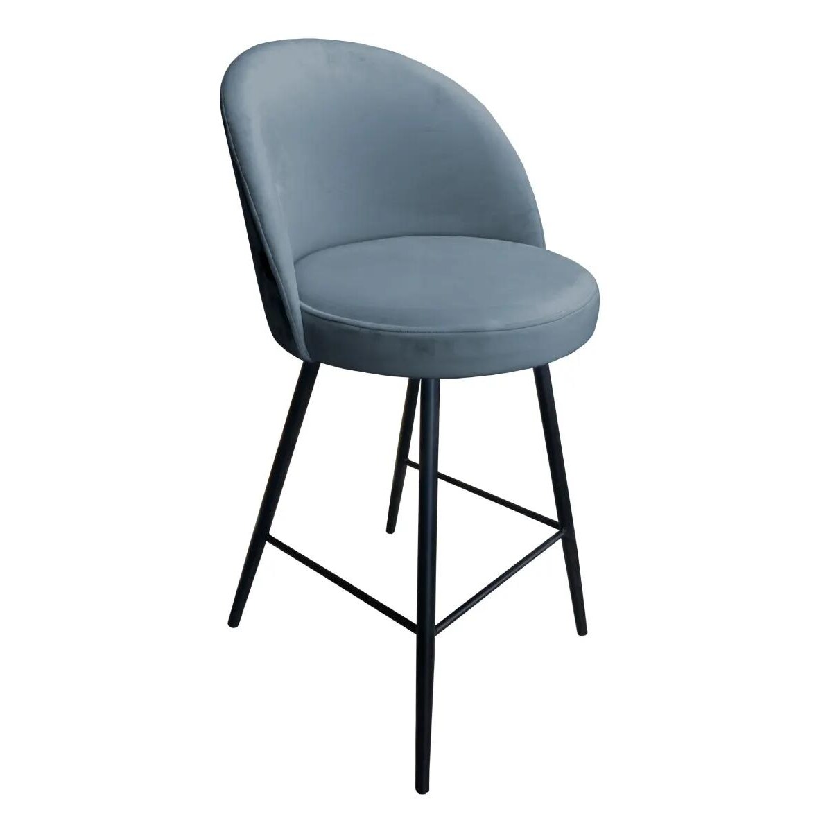 Hoker niski TANEW BL VELVET szary