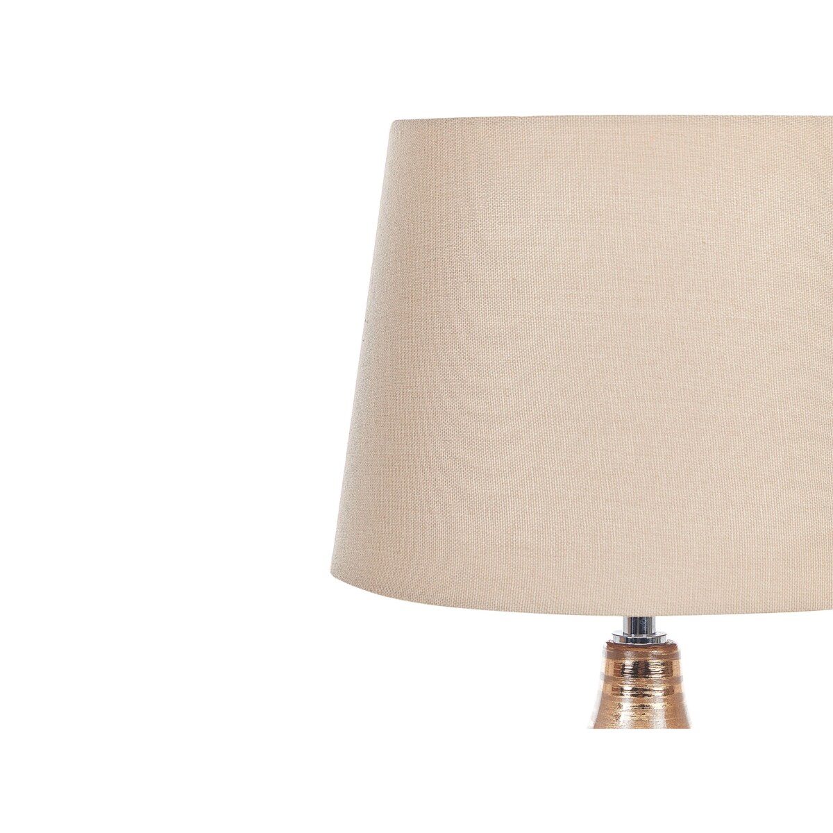 Lampa stołowa ceramiczna brązowa WARI