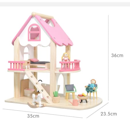 Domek drewniany dla lalek