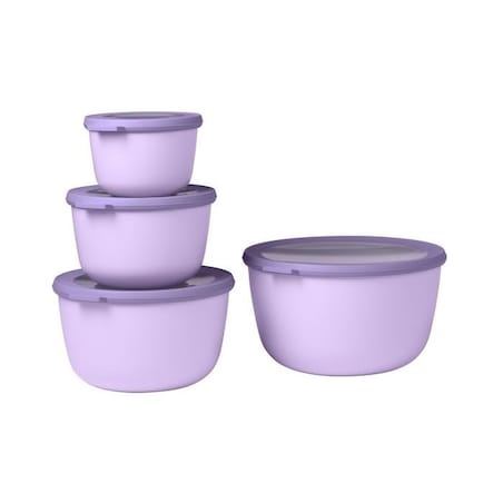 Zestaw 4 misek Cirqula okrągła 500 1000 2000 3000 ml Nordic Lilac 106233074600