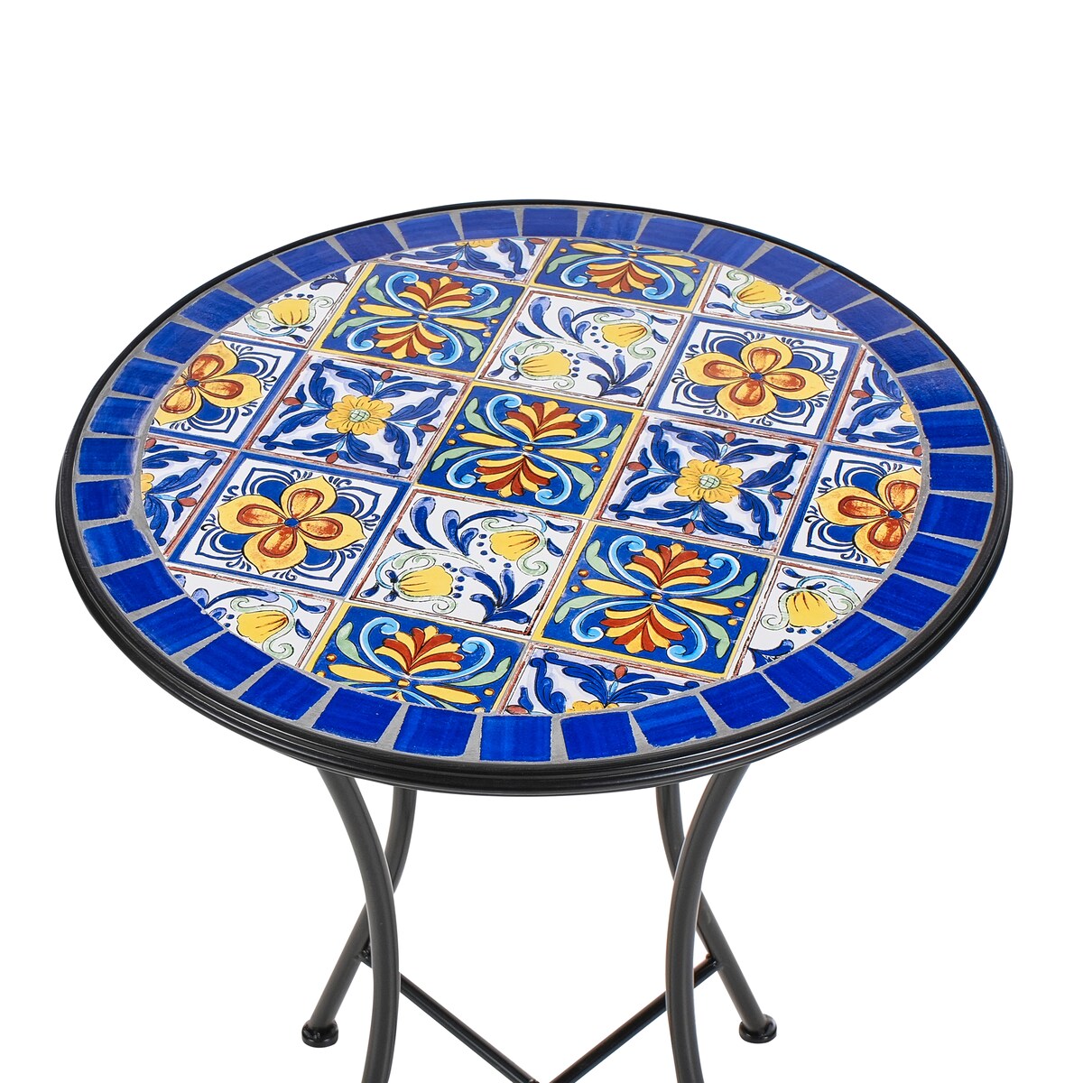 Stolik bistro CORIANO 60 cm 60 cm Metal Czarny