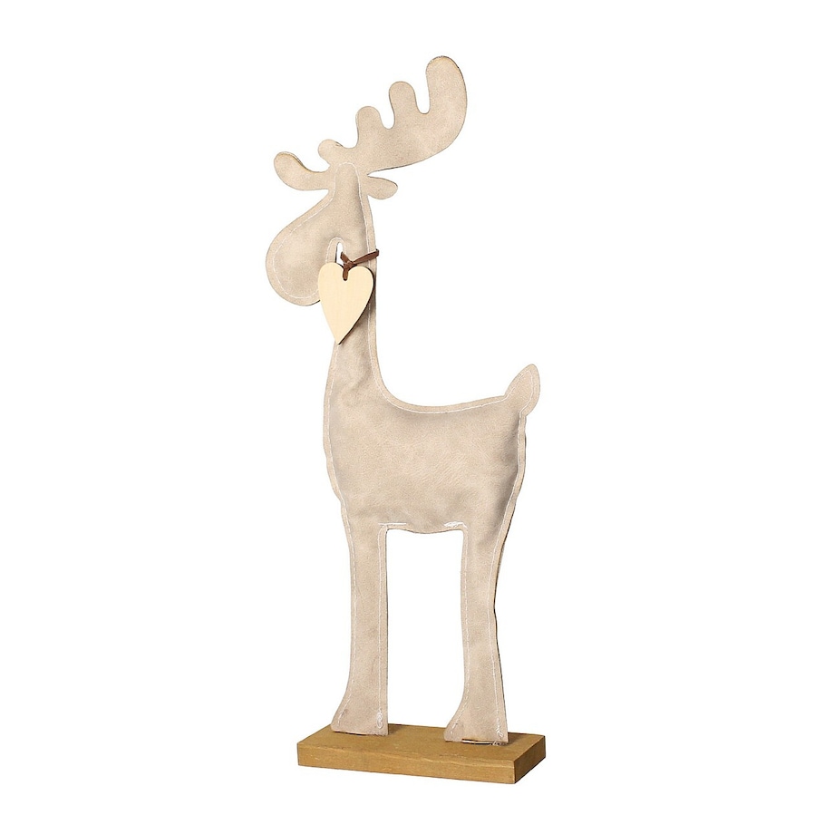 Figurka dekoracyjna Arvid I 12x5x34 cm boże narodzenie, święta, świąteczne, beżowy-brązowy-naturalny, 12x5x34 cm