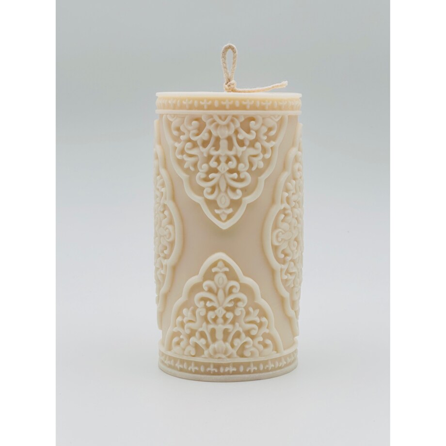 Świeca sojowa ozdobna Ari L, Prezent na urodziny dla niej, dla mamy, dla dziewczyny, dekoracja ślubna, wesele