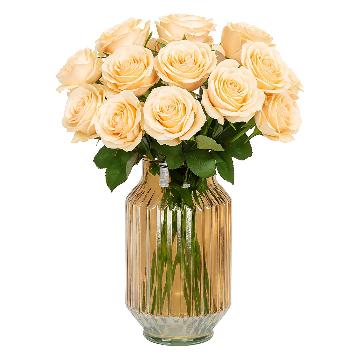 Wazon Szklany Wysoki Cylinder Dekoracyjny Na Kwiaty Ozdobny 23,5 cm