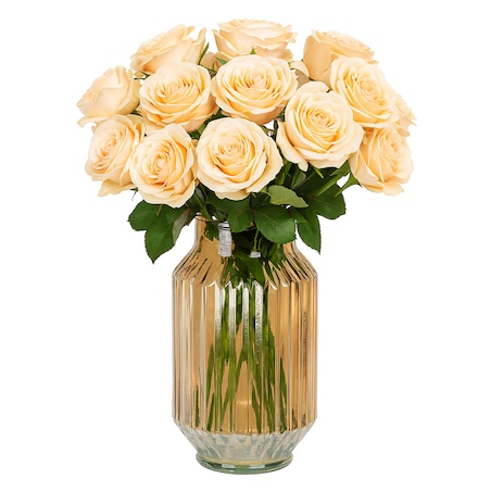 Wazon Szklany Wysoki Cylinder Dekoracyjny Na Kwiaty Ozdobny 23,5 cm