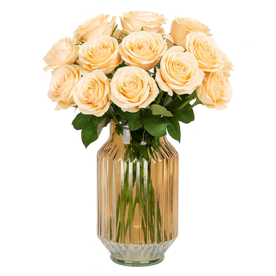 Wazon Szklany Wysoki Cylinder Dekoracyjny Na Kwiaty Ozdobny 23,5 cm