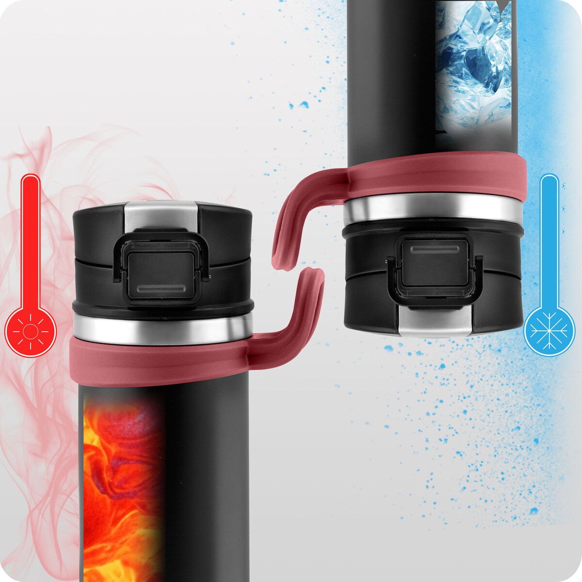 Kubek termiczny duży termos podróżny na kawę herbatę Berdsen