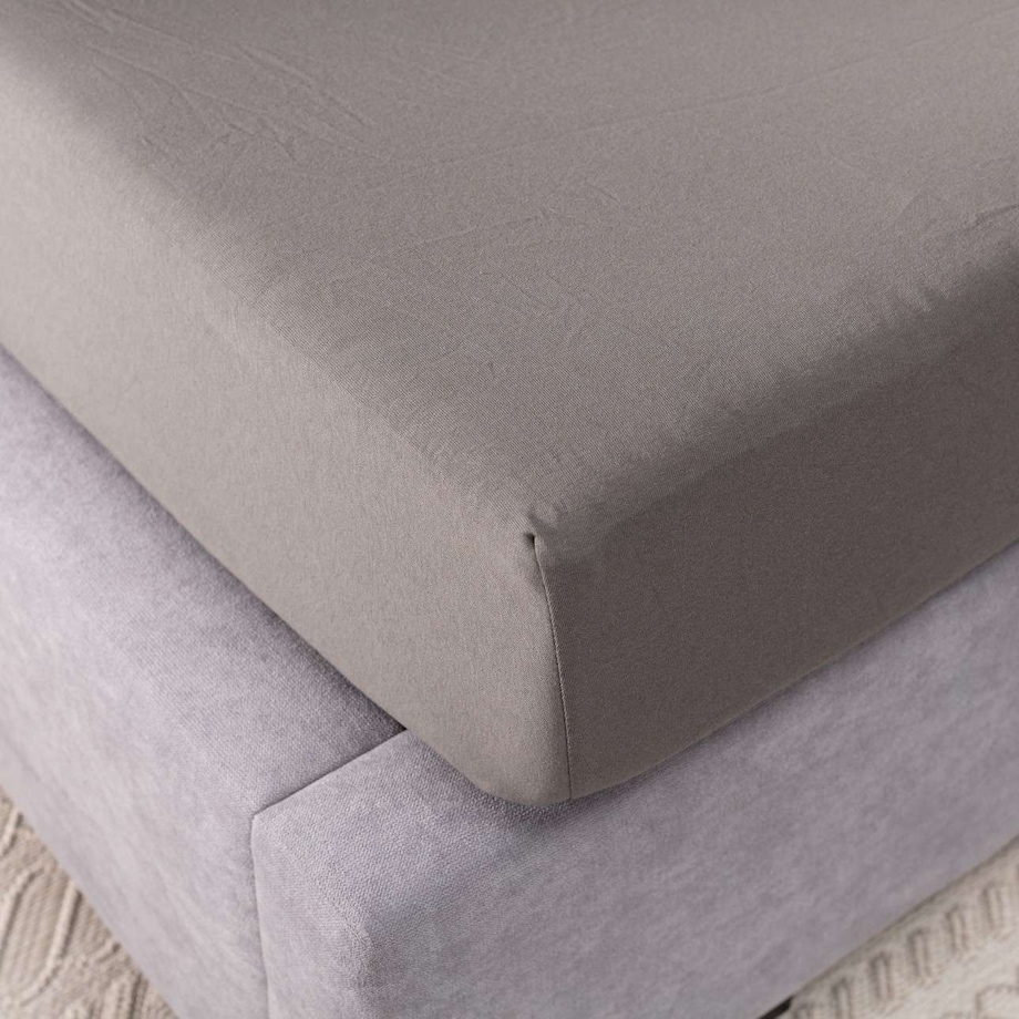 Prześcieradło jersey z gumką Jerry 140x200 cm grey