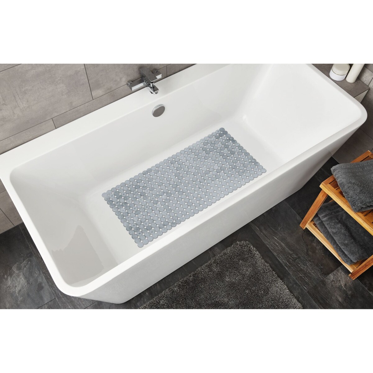 Kleine Wolke Sign Mata bezpieczeństwa do wanny szary 36x 80 cm