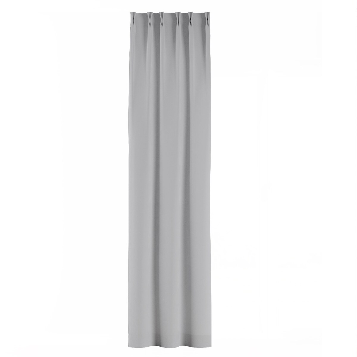 Zasłona na haczykach flex podwójnych 130x245 srebrny