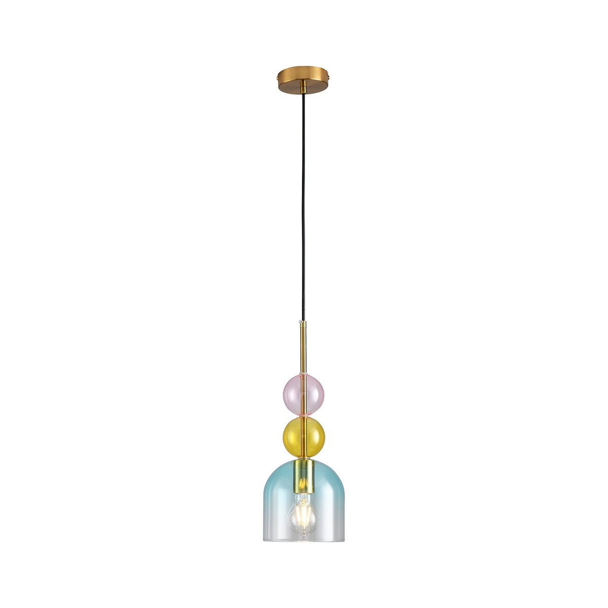 Lampa wisząca PASTELLO BLUE kolorowa 15 cm