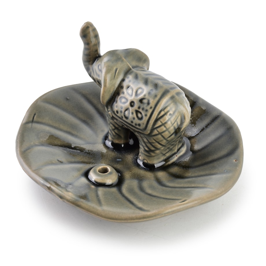 Ceramiczna podstawka pod kadzidło Słonik