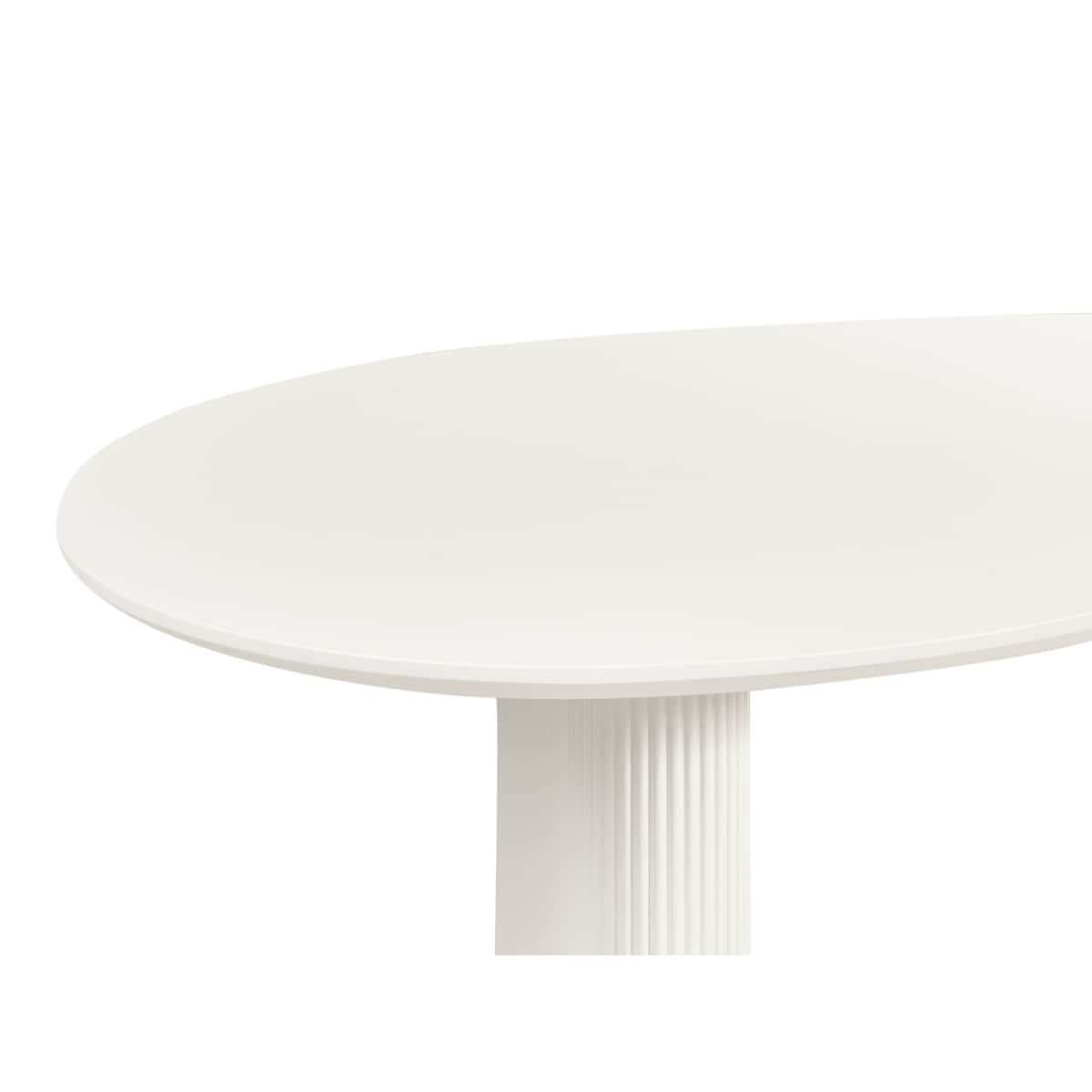 Stół do jadalni PEERY Biały 93 cm 198 cm