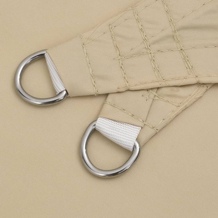 vidaXL Żagiel ogrodowy, tkanina Oxford, trójkątny, 4x4x4 m, beżowy