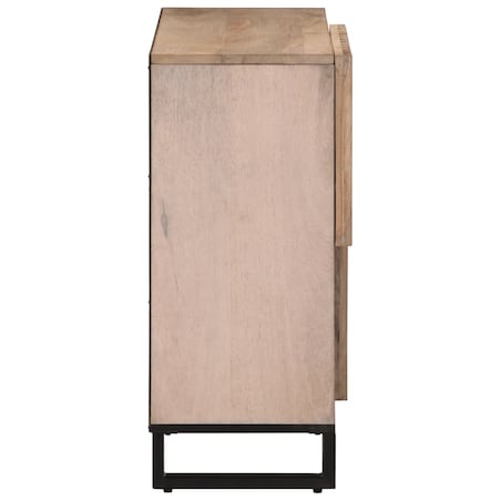 vidaXL Szafka, 80x34x75 cm, lite drewno mango