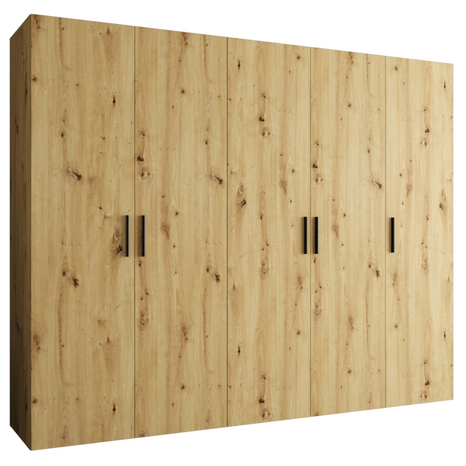 Szafa uchylna otwierana BARI 1 250 wys. 202 cm Artisan + u. Czarny