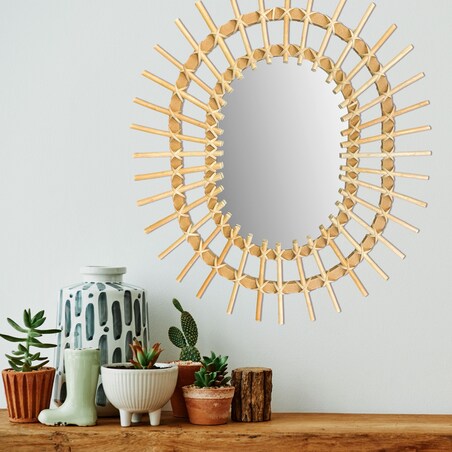 LUSTRO ŚCIENNE BOHO 57CM QDJ5749
