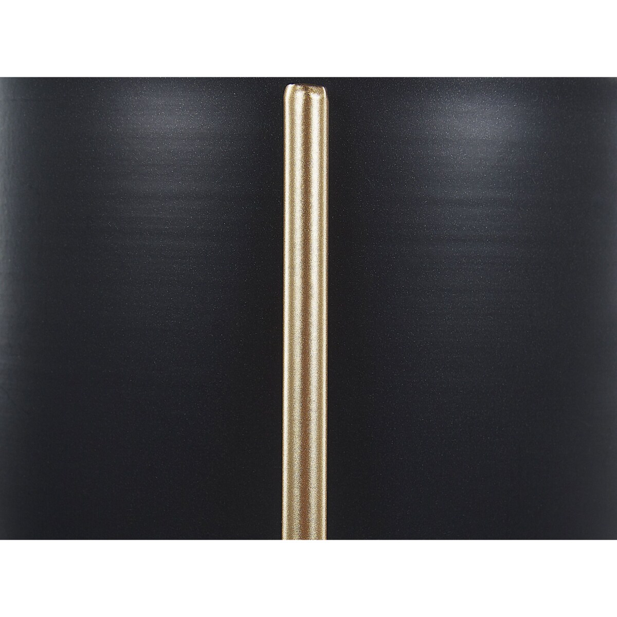 Doniczka na stojaku metalowa 16 x 16 x 41 cm czarno-złota LEFKI