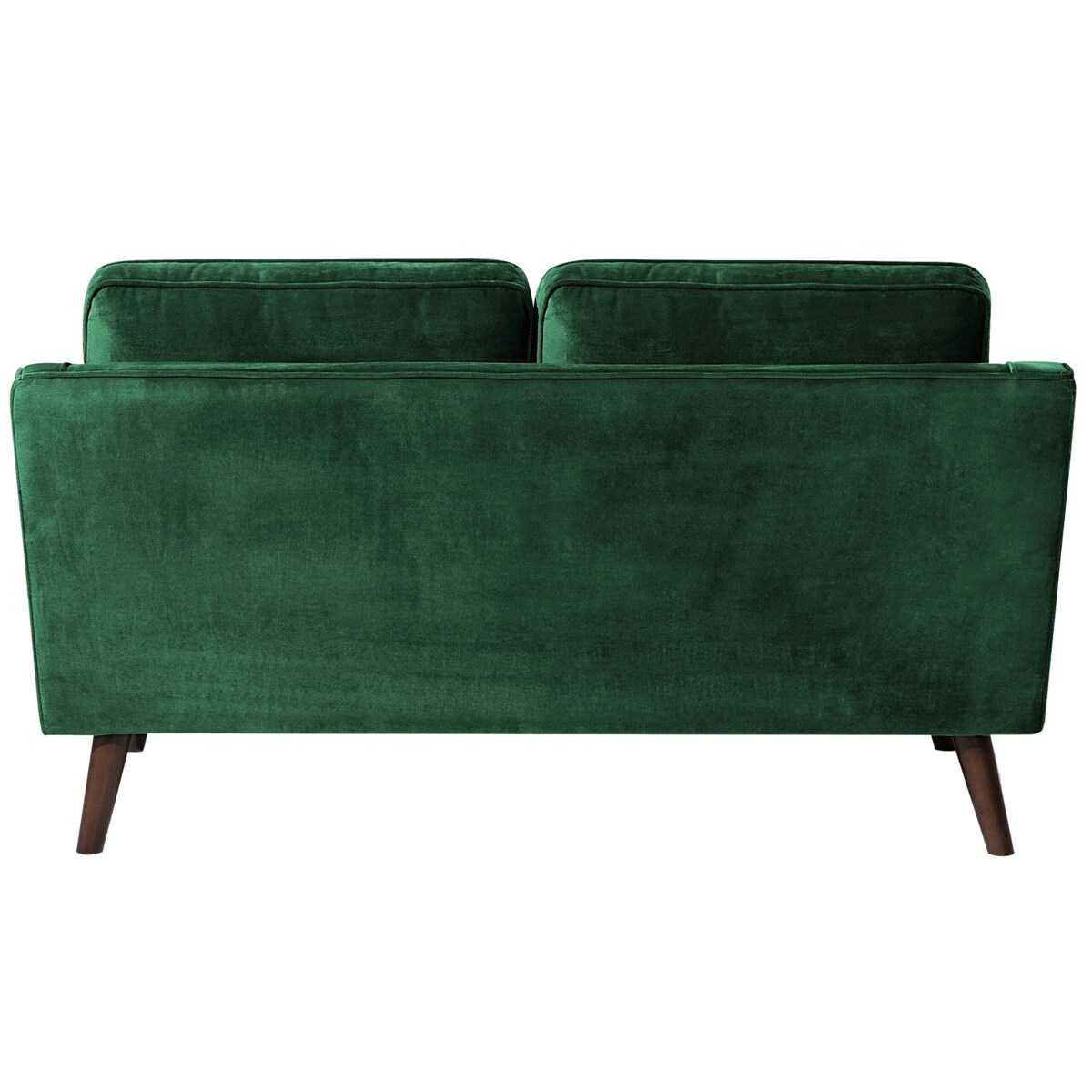 Sofa 2-osobowa welurowa zielona LOKKA
