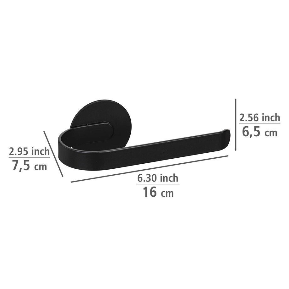 Aluminiowy uchwyt na papier BIVIO, montaż bez wiercenia