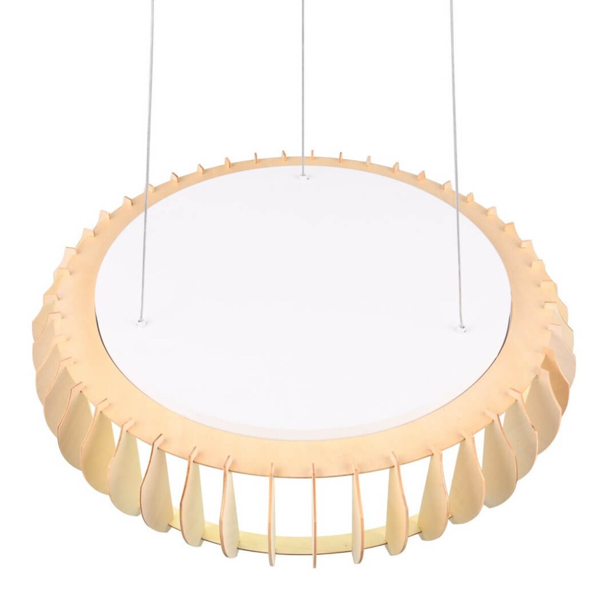 Żyrandol salonowy Monte R32171930 RL Light LED 40W 3000-6500K pilot drewno biały