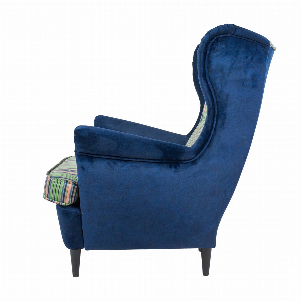 Fotel uszak Cambridge velvet – elegancki fotel wypoczynkowy do salonu i sypialni z autorskim wzorem